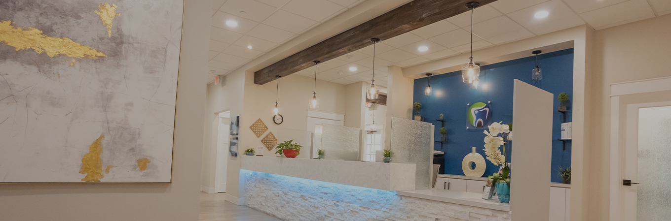 Reception area at Hanford Family Dental Center