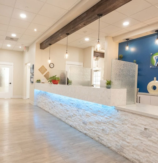 Dental office front desk