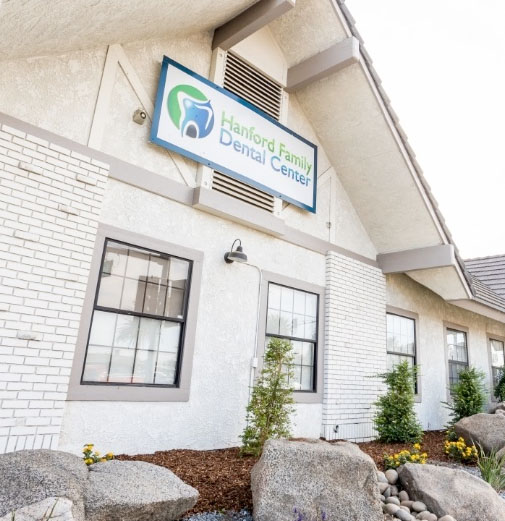 Exterior of Hanford Family Dental Center building