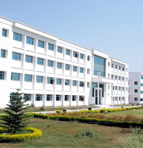 Exterior of white university building